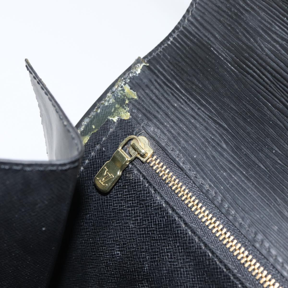 LOUIS VUITTON Epi Monceau 28 Hand Bag Black M52122 LV Auth bs35162