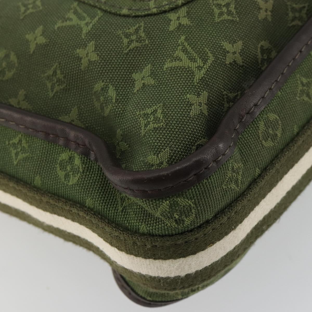 LOUIS VUITTON Monogram Mini Besace Mary Kate Bag TST Khaki M92322 Auth bs35166