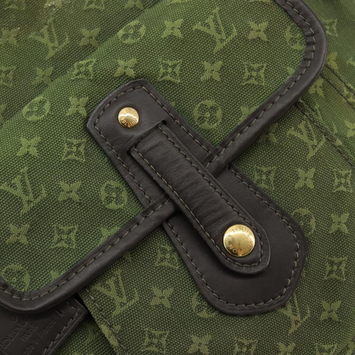 LOUIS VUITTON Monogram Mini Besace Mary Kate Bag TST Khaki M92322 Auth bs35166