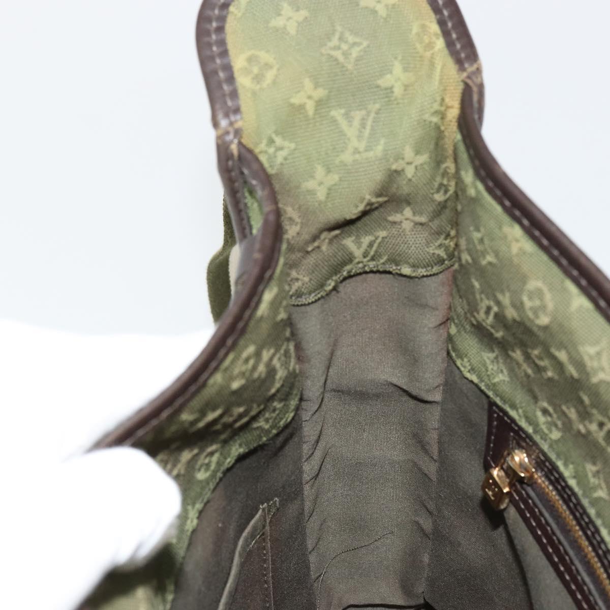 LOUIS VUITTON Monogram Mini Besace Mary Kate Bag TST Khaki M92322 Auth bs35166