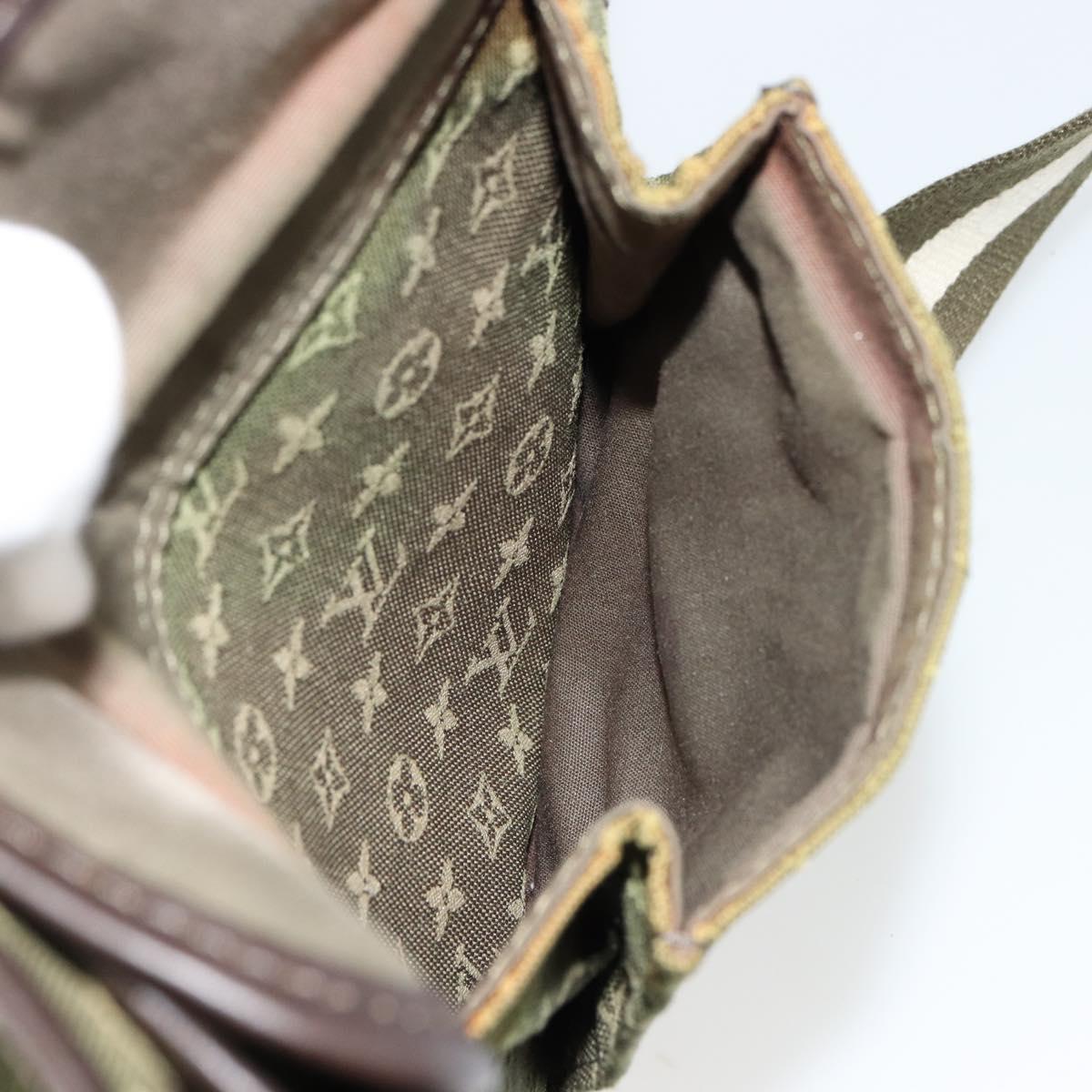 LOUIS VUITTON Monogram Mini Besace Mary Kate Bag TST Khaki M92322 Auth bs35166