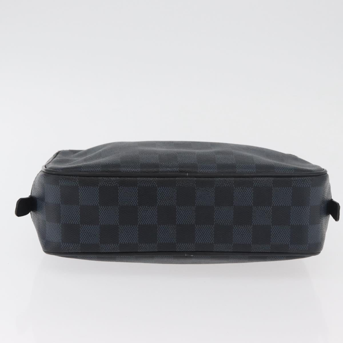 LOUIS VUITTON Damier Graphite Trousse Toilette GM Bag N47521 LV Auth bs35168