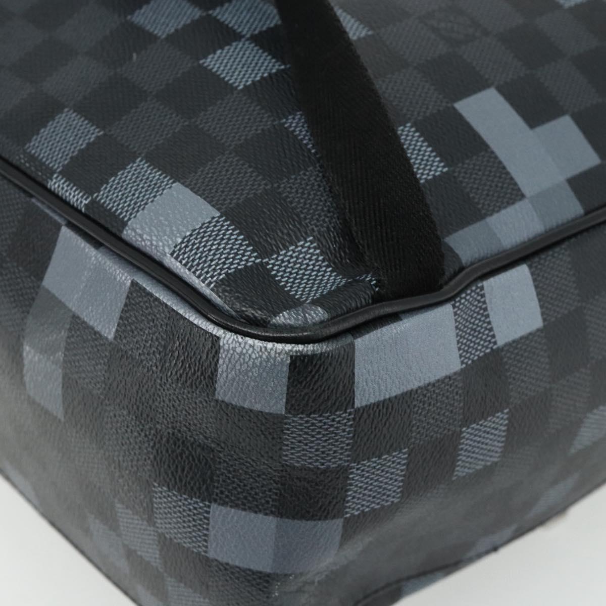 LOUIS VUITTON Damier Graphite Pixel George Backpack N40084 LV Auth bs35170