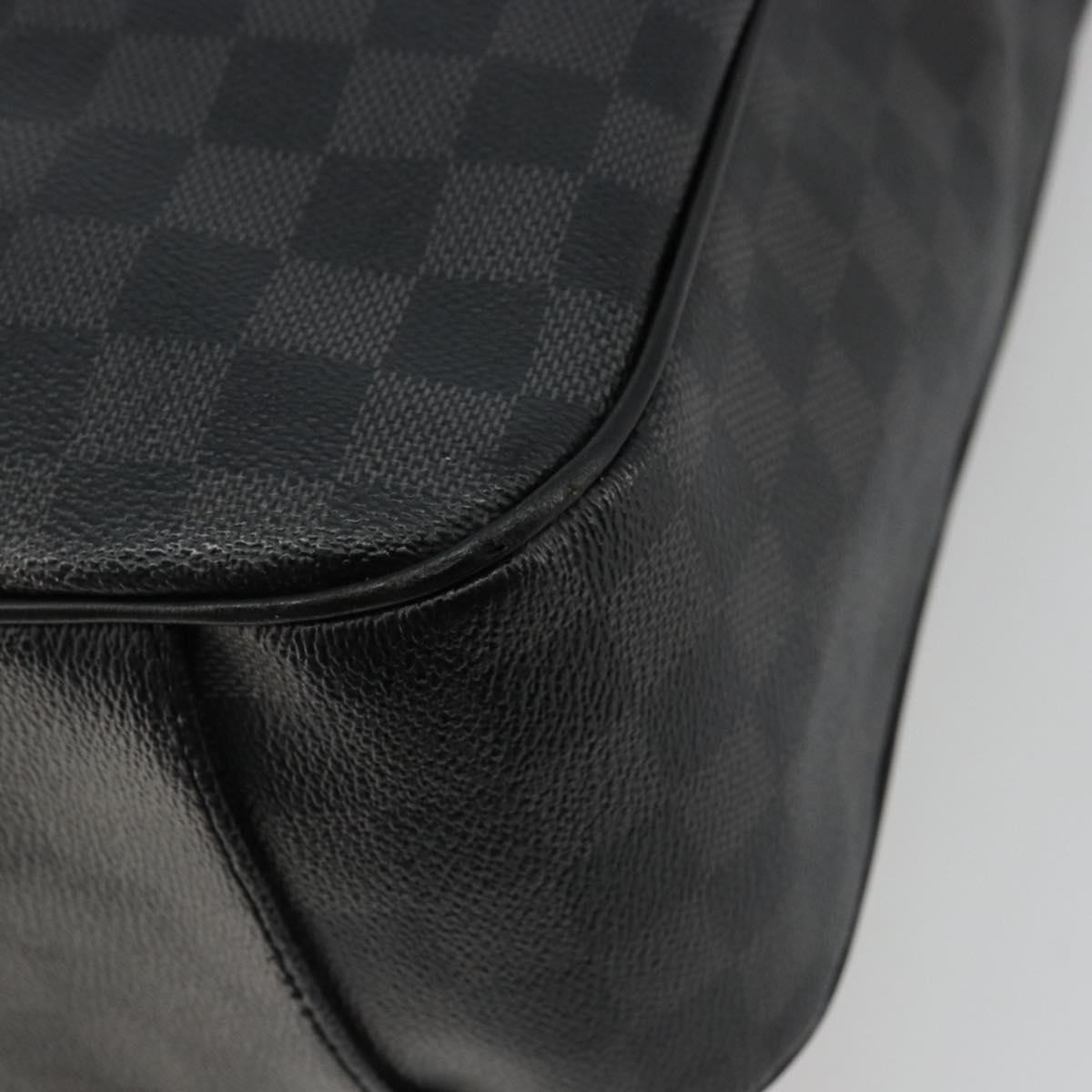 LOUIS VUITTON Damier Graphite Tadao PM Shoulder Bag 2way N41259 LV Auth bs35171
