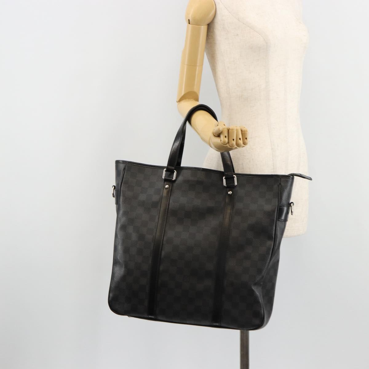 LOUIS VUITTON Damier Graphite Tadao PM Shoulder Bag 2way N41259 LV Auth bs35171