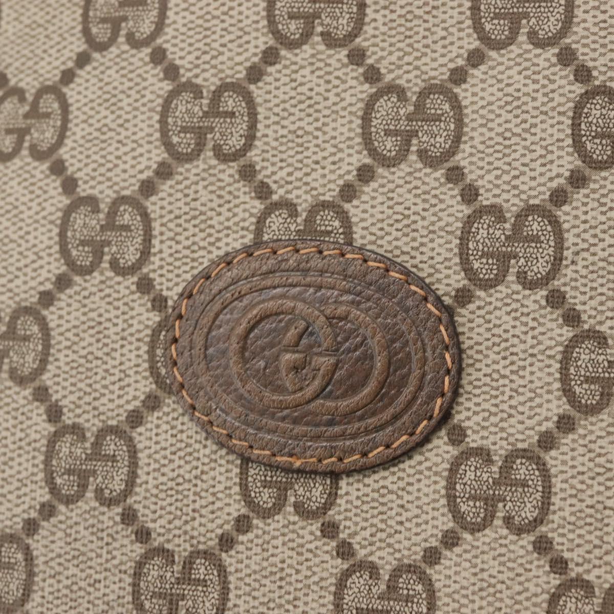 GUCCI GG Supreme Tote Bag PVC Beige 41 02 109 Auth bs35186