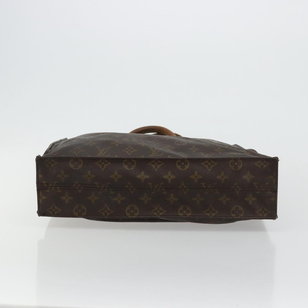 LOUIS VUITTON Monogram Sac Plat Hand Bag M51140 LV Auth bs35196
