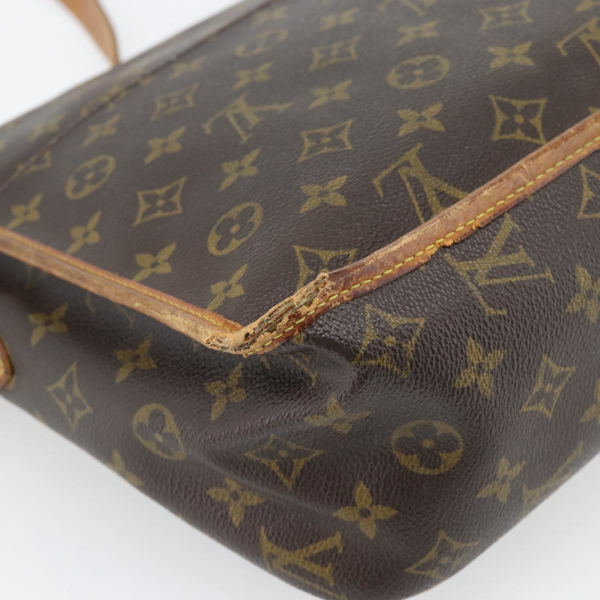 LOUIS VUITTON Monogram Gibeciere GM Shoulder Bag M42246 LV Auth bs35198