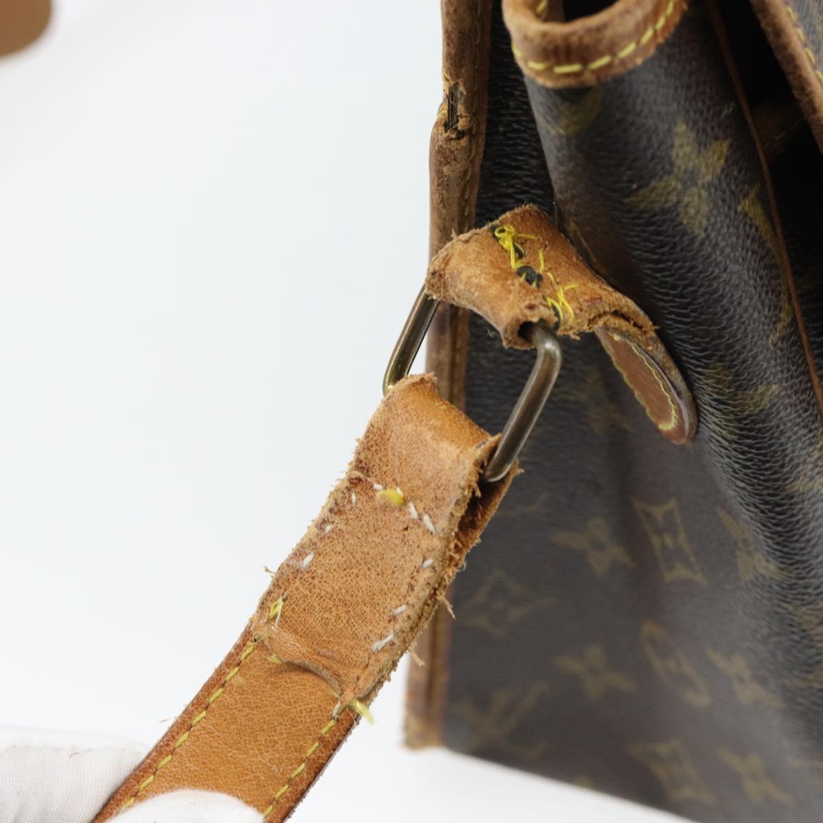 LOUIS VUITTON Monogram Gibeciere GM Shoulder Bag M42246 LV Auth bs35198