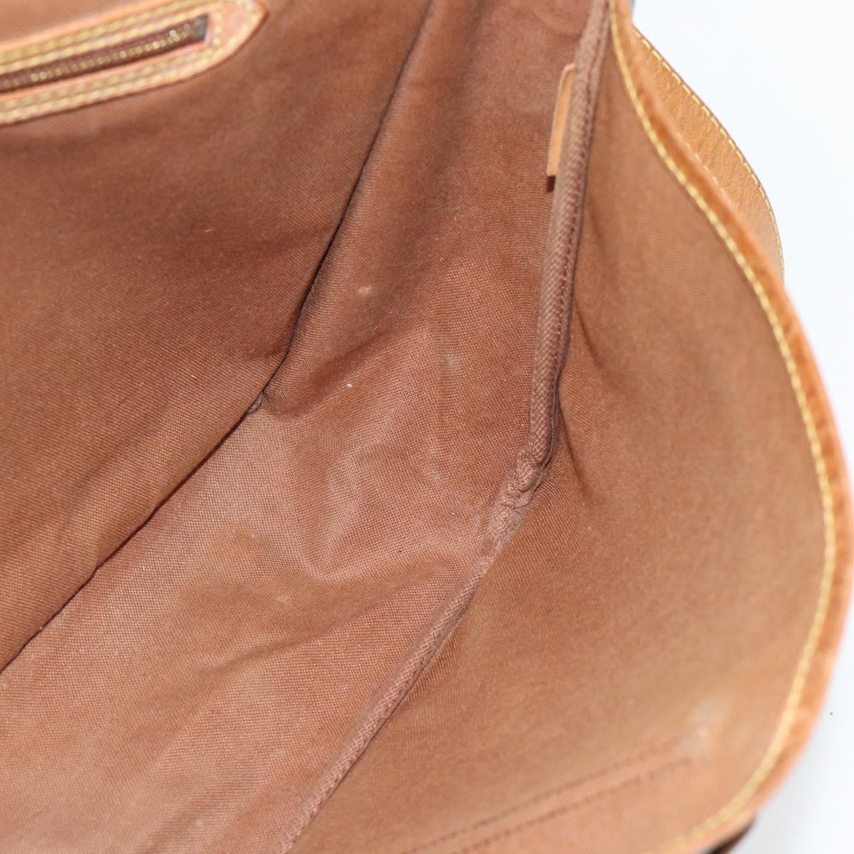 LOUIS VUITTON Monogram Gibeciere GM Shoulder Bag M42246 LV Auth bs35198