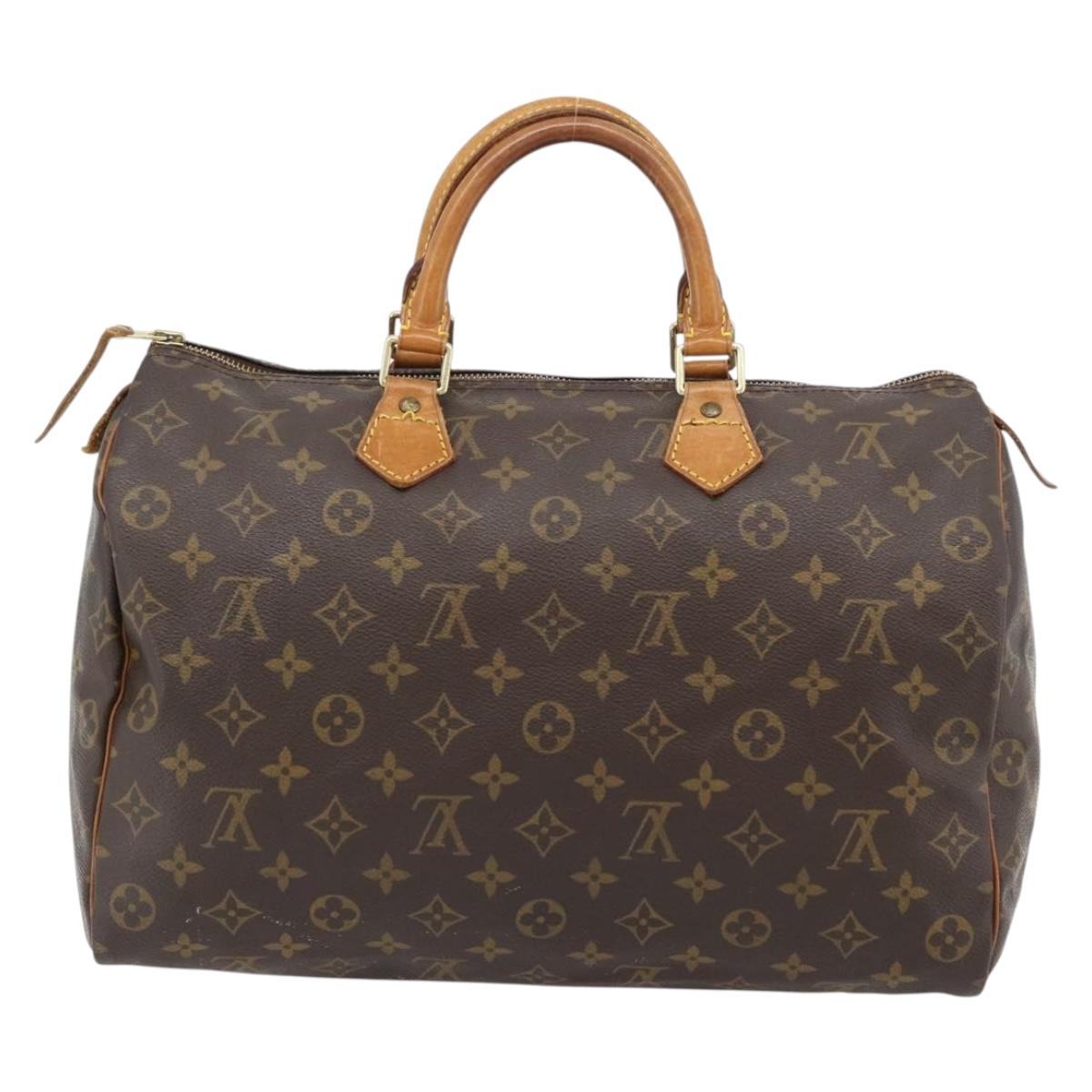 LOUIS VUITTON Monogram Speedy 35 Hand Bag M41524 LV Auth bs35199