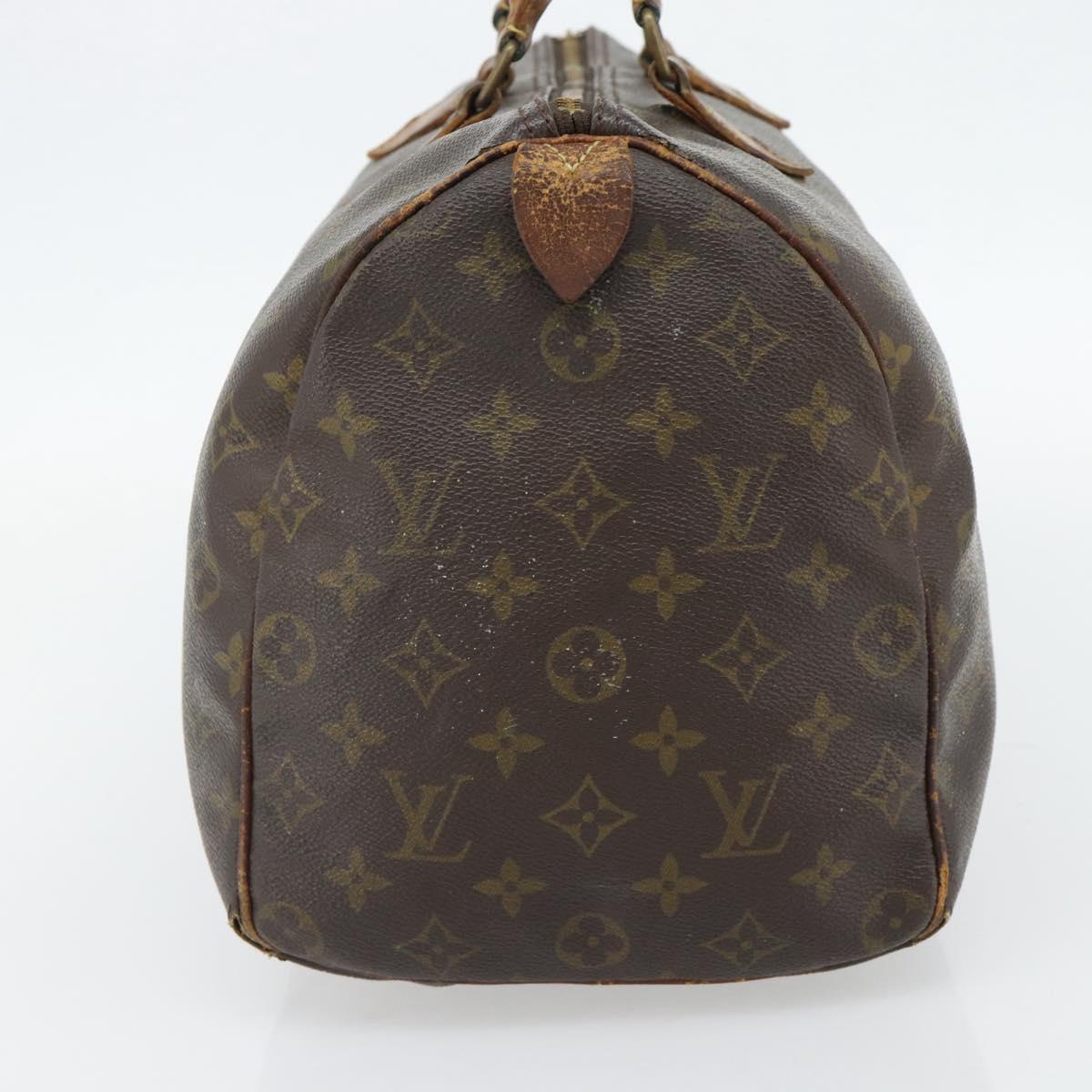 LOUIS VUITTON Monogram Speedy 35 Hand Bag M41524 LV Auth bs35200