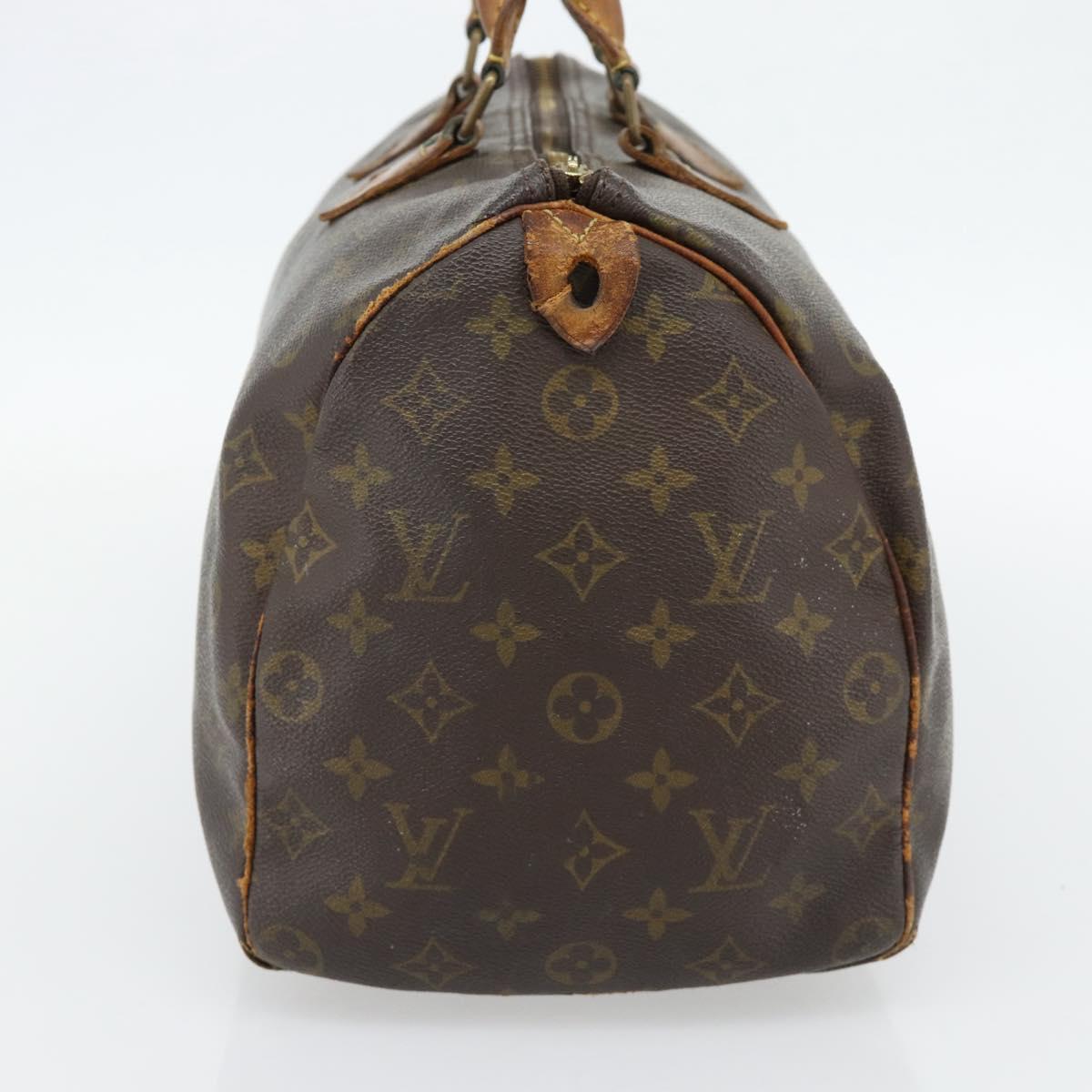 LOUIS VUITTON Monogram Speedy 35 Hand Bag M41524 LV Auth bs35200