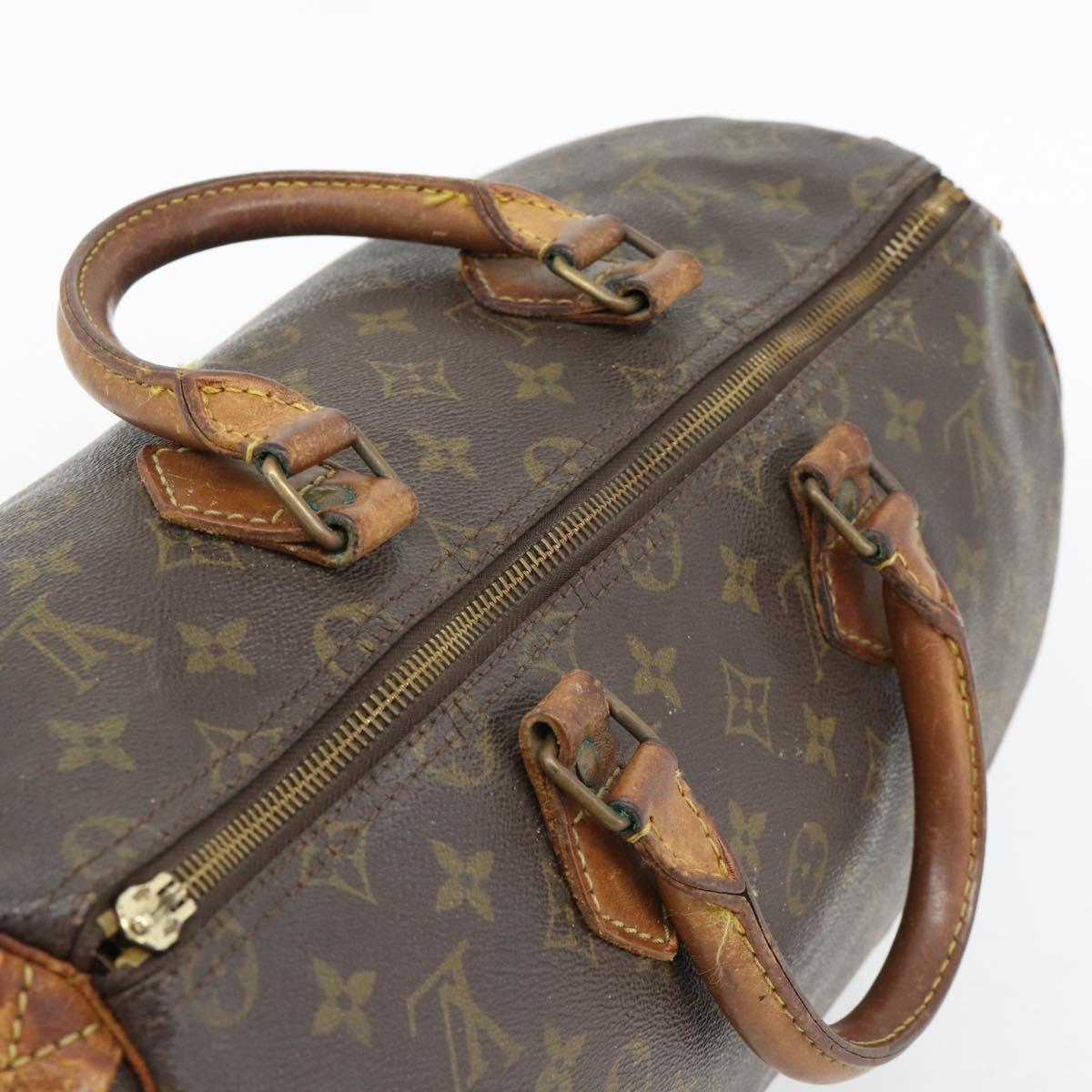 LOUIS VUITTON Monogram Speedy 35 Hand Bag M41524 LV Auth bs35200