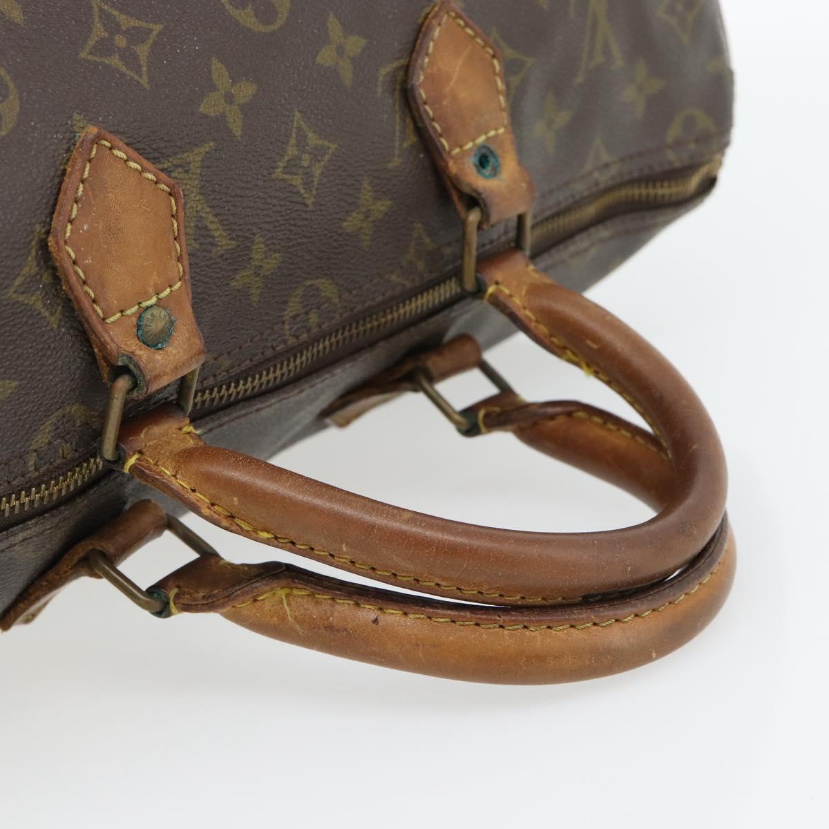 LOUIS VUITTON Monogram Speedy 35 Hand Bag M41524 LV Auth bs35200