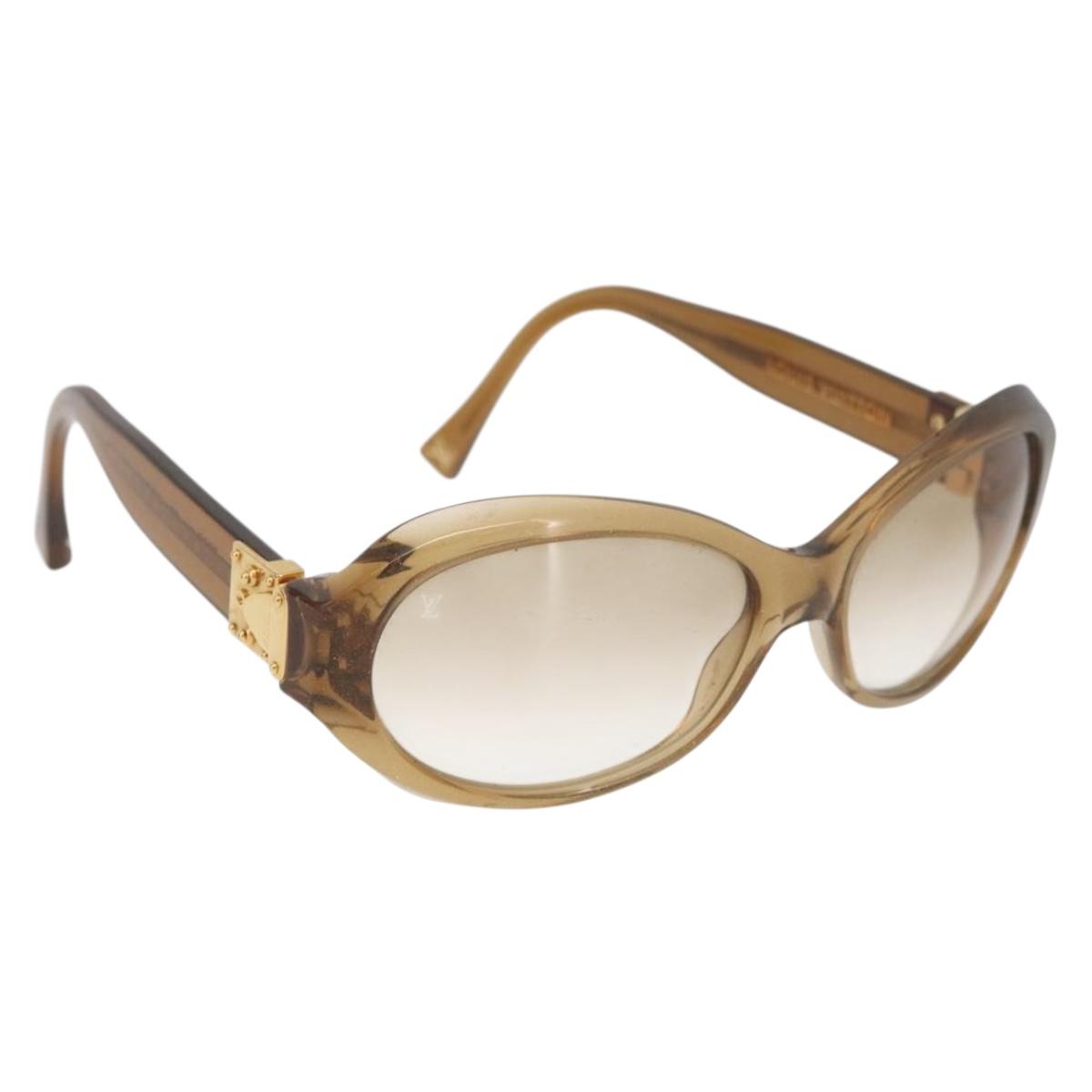 LOUIS VUITTON Supsongron Sunglasses plastic Brown Z0094E LV Auth bs35214