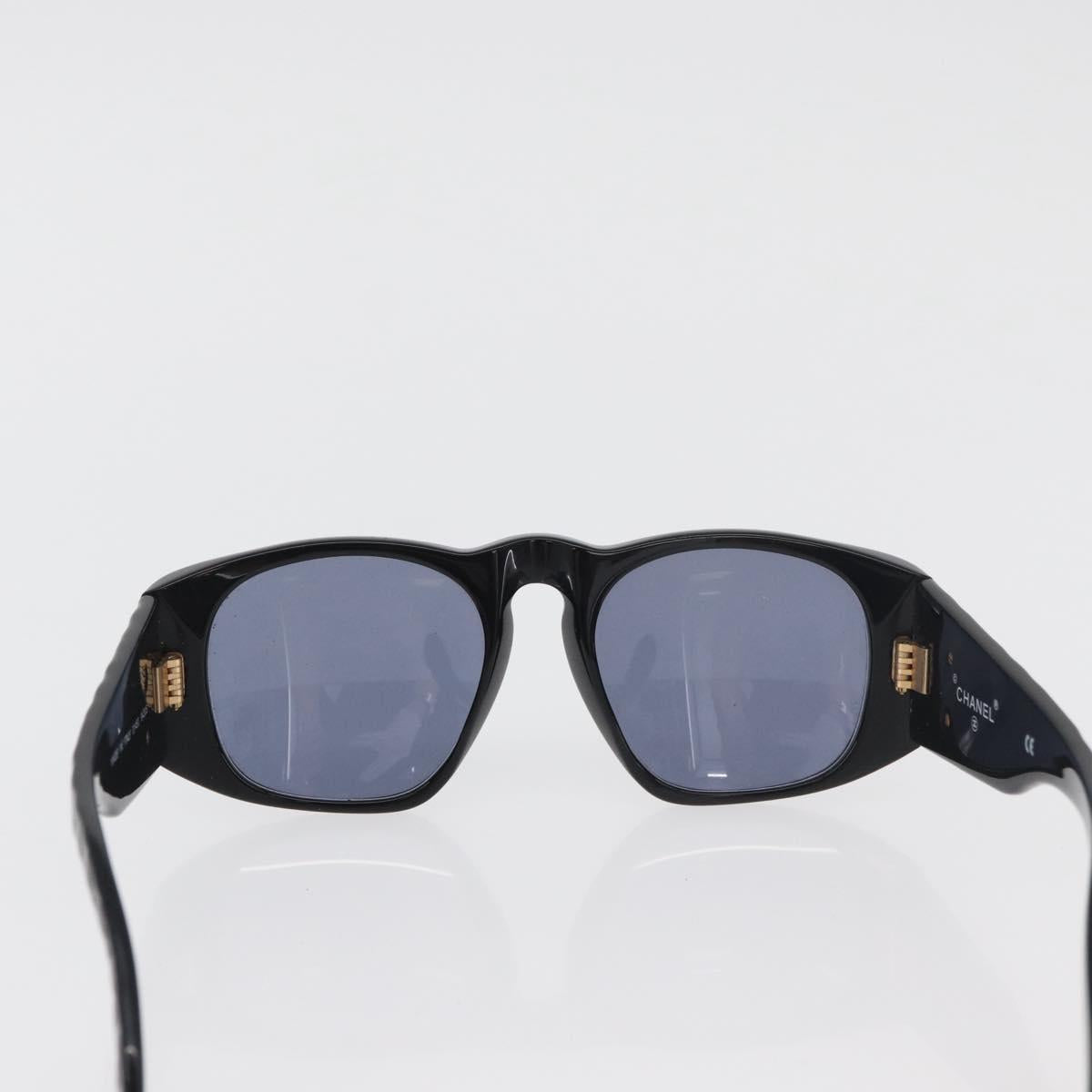 CHANEL Sunglasses plastic 2 Set Black CC Auth bs35217