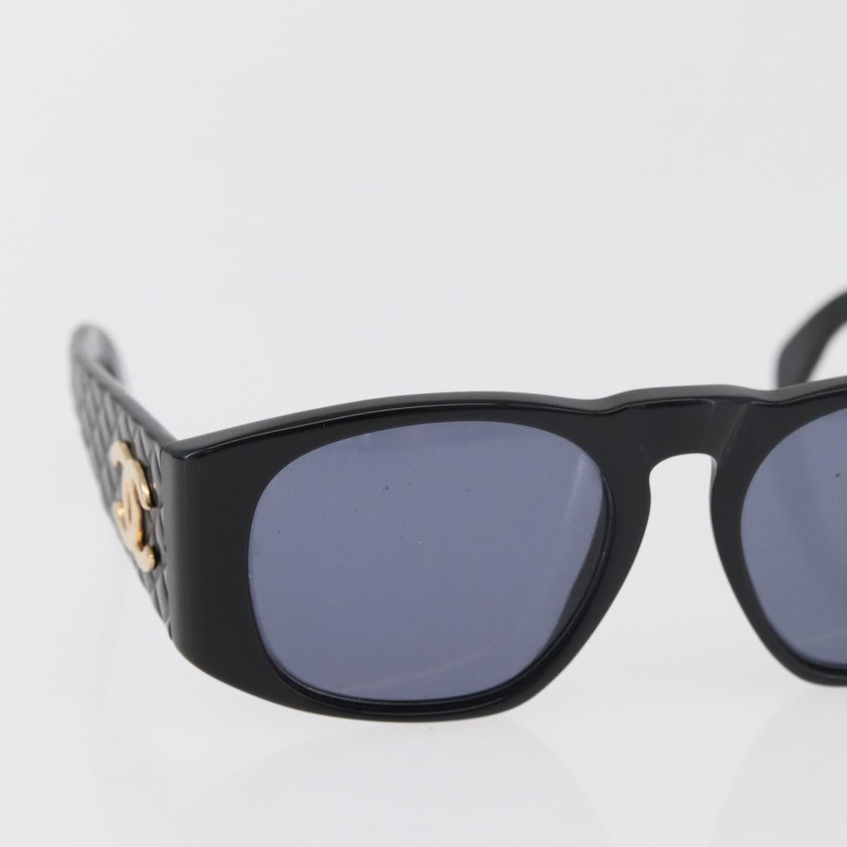 CHANEL Sunglasses plastic 2 Set Black CC Auth bs35217