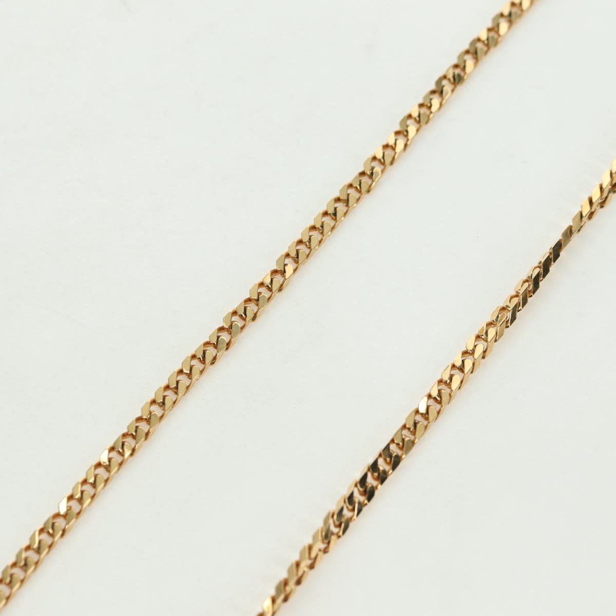LOUIS VUITTON Chain Collier Signature Necklace metal Gold M00324 Auth bs35219M