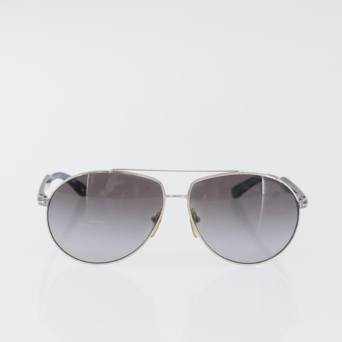 PRADA Salvatore Ferragamo Sunglasses plastic 2 Set Brown Silver Auth bs35223