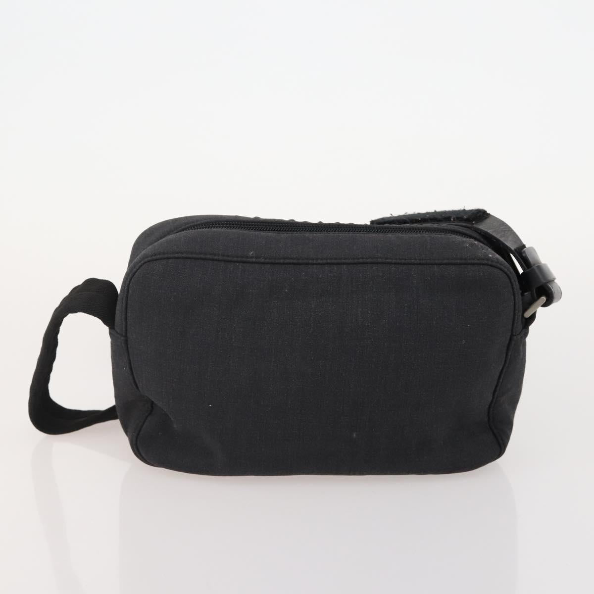 PRADA Shoulder Bag Nylon Canvas 3 Set Black Auth bs35224