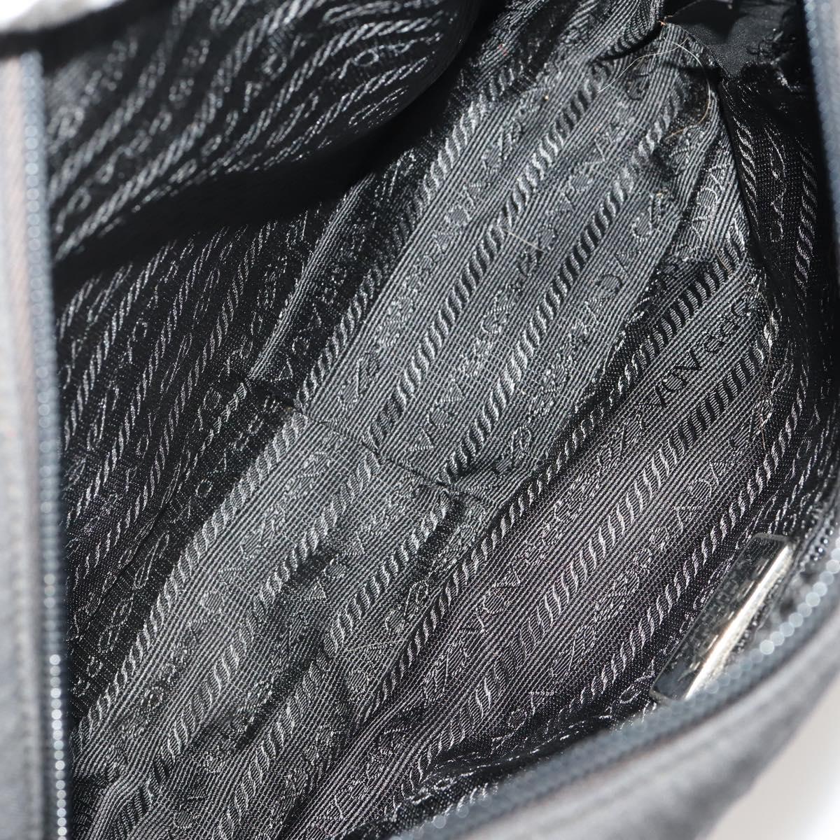 PRADA Shoulder Bag Nylon Canvas 3 Set Black Auth bs35224