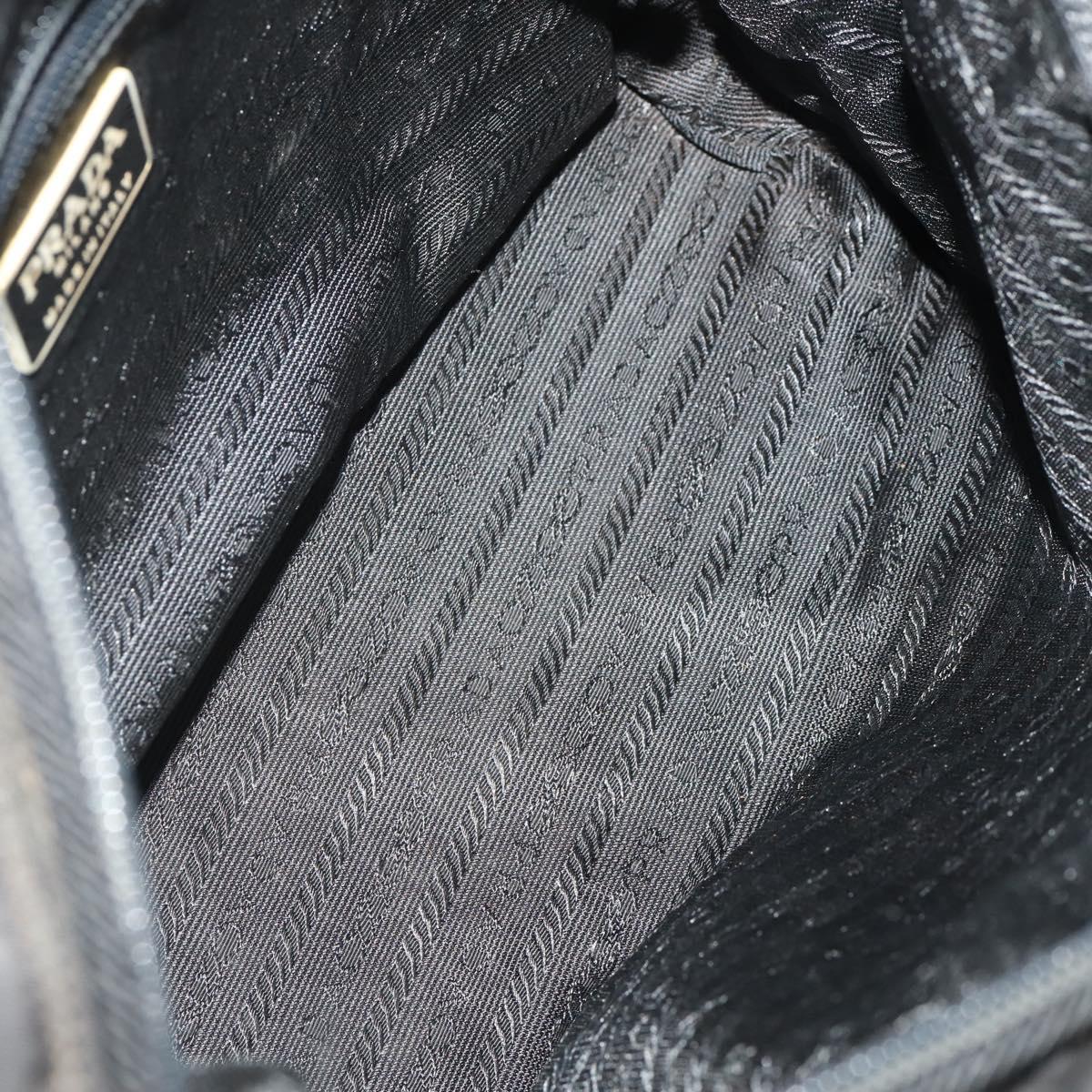 PRADA Shoulder Bag Nylon Leather 5 Set Black Navy Brown Auth bs35225