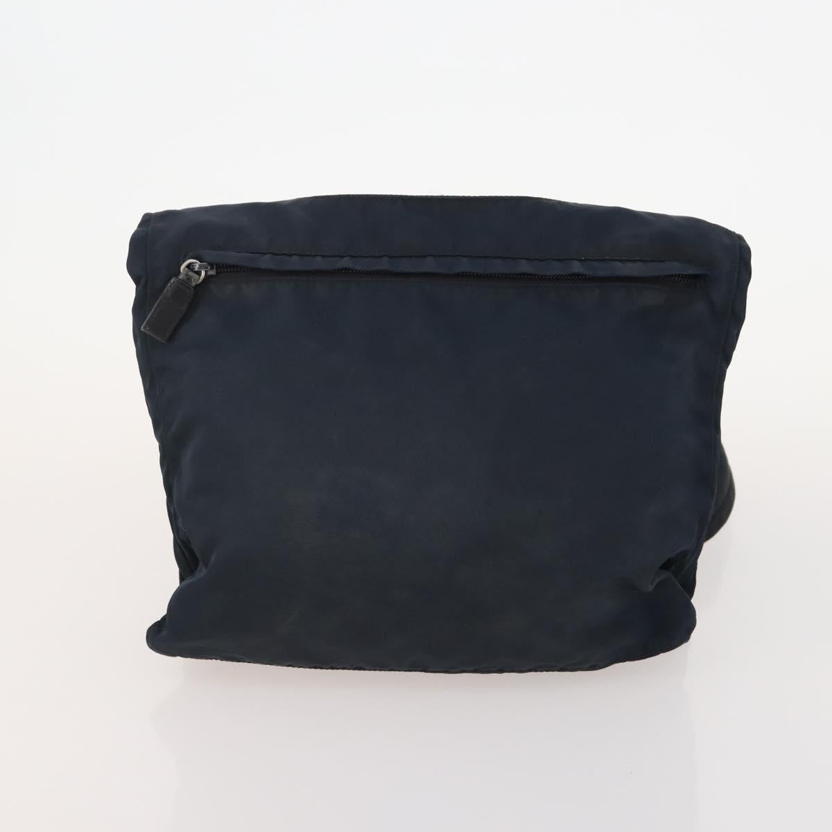 PRADA Shoulder Bag Nylon Leather 5 Set Black Navy Brown Auth bs35225