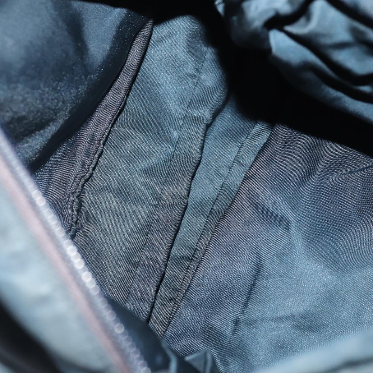 PRADA Shoulder Bag Nylon Leather 5 Set Black Navy Brown Auth bs35225