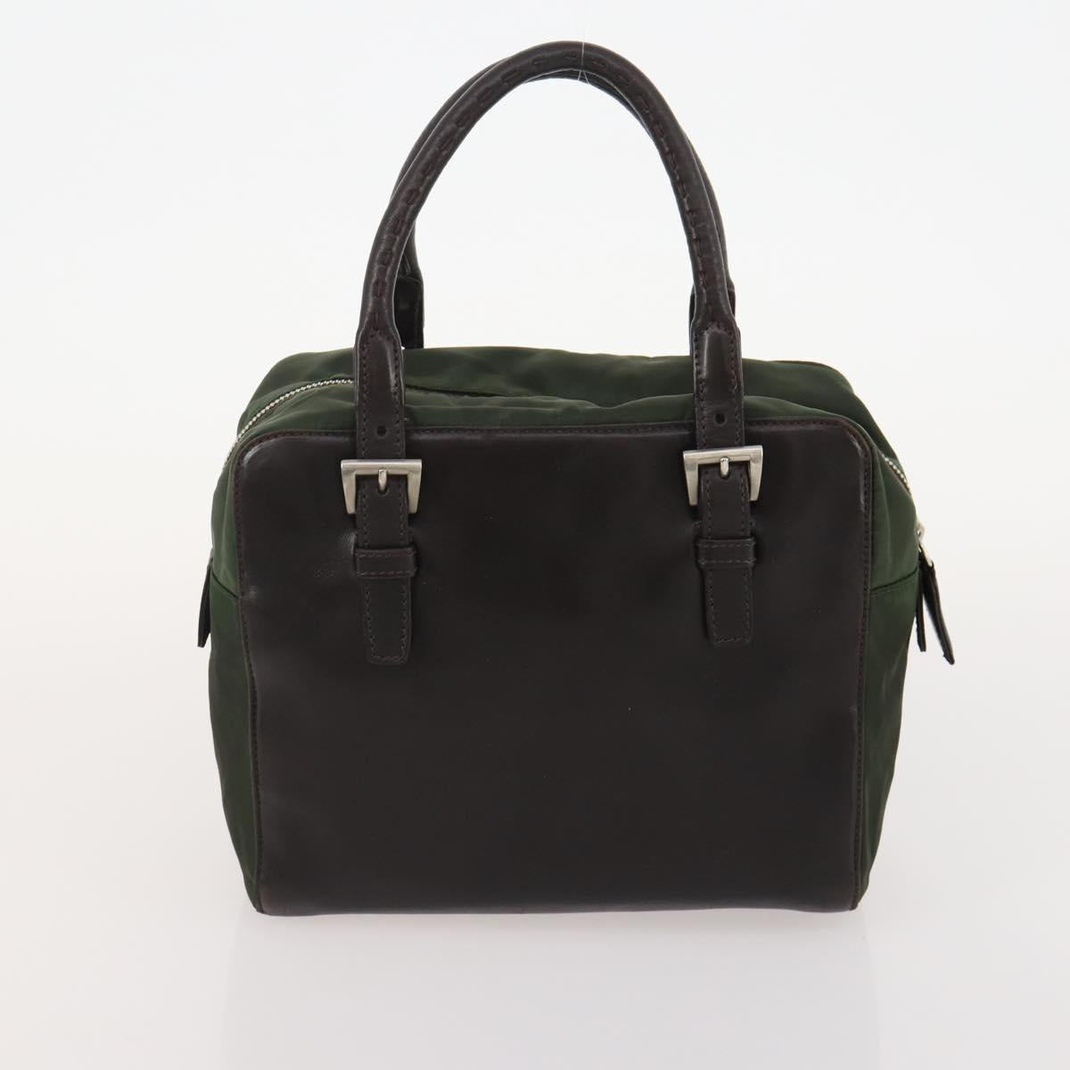PRADA Shoulder Bag Nylon Leather 5 Set Black Navy Brown Auth bs35225