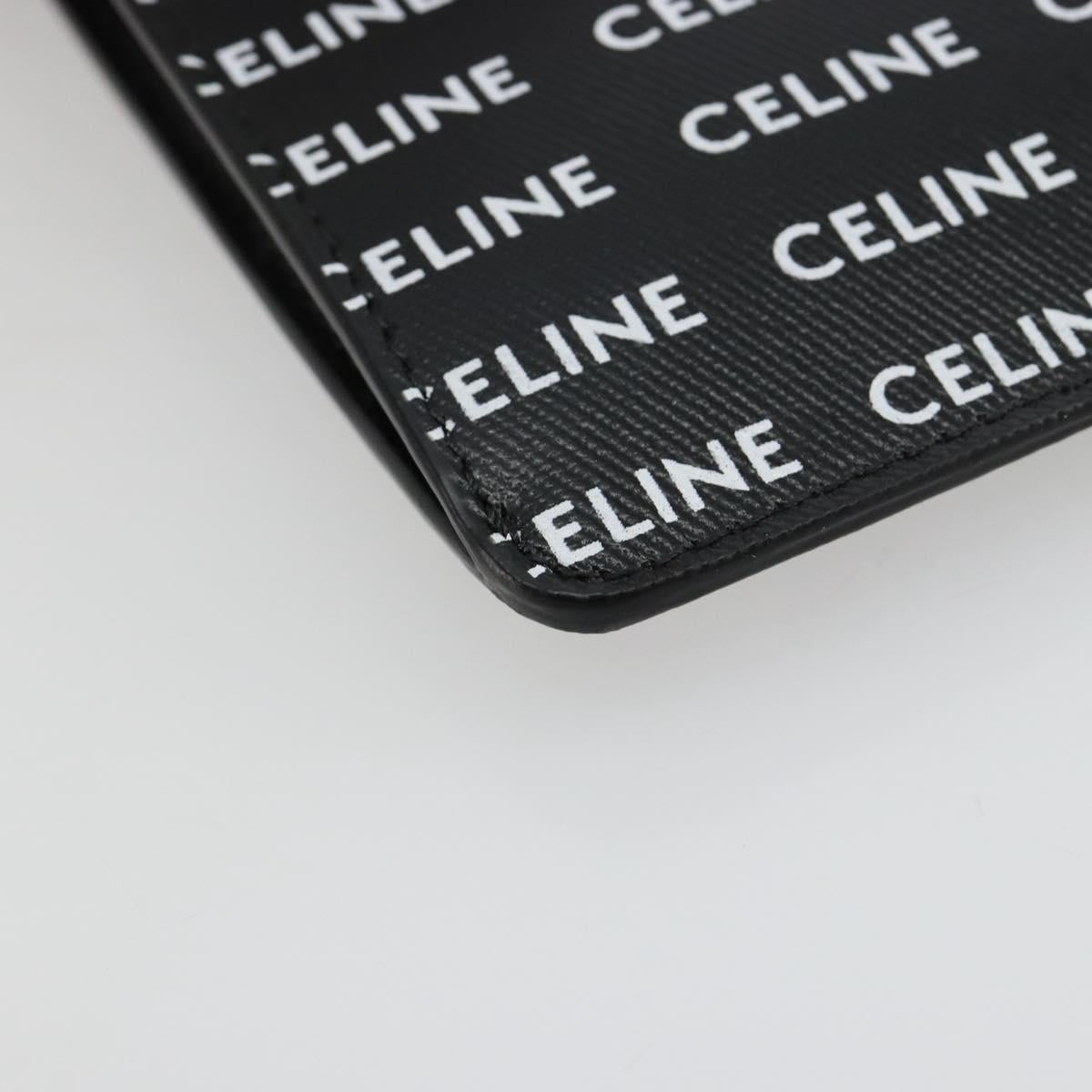 CELINE Shoulder Bag PVC Leather Black Auth bs35232A