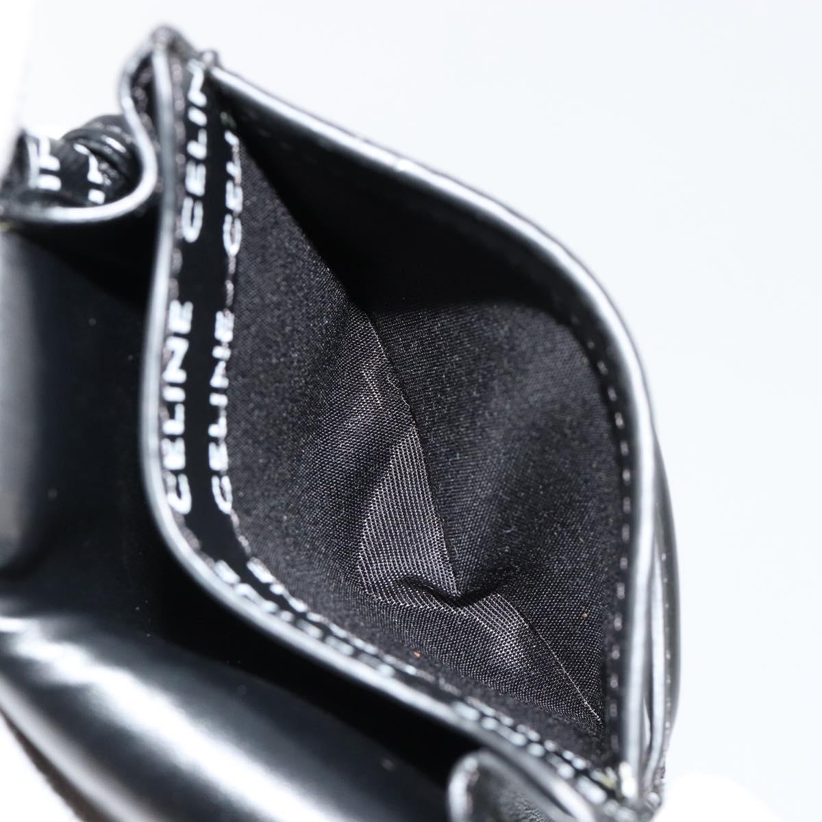 CELINE Shoulder Bag PVC Leather Black Auth bs35232A