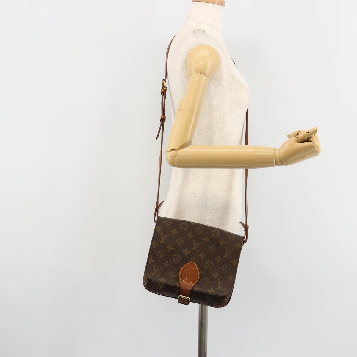 LOUIS VUITTON Monogram Cartouchiere MM Shoulder Bag M51253 LV Auth bs35264
