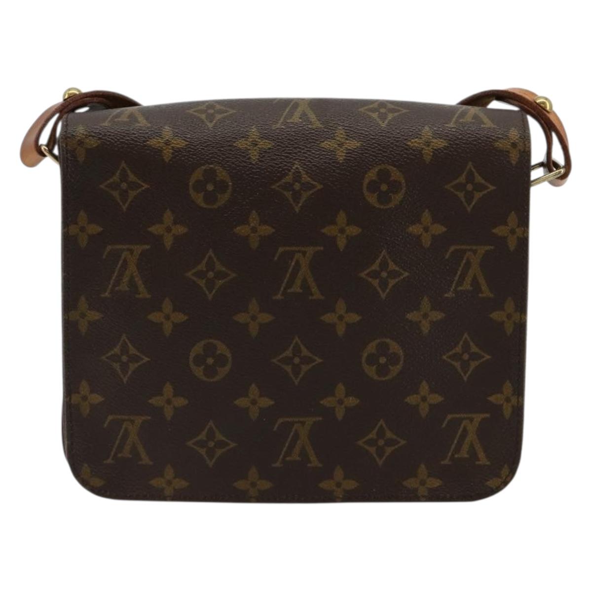 LOUIS VUITTON Monogram Cartouchiere MM Shoulder Bag M51253 LV Auth bs35264