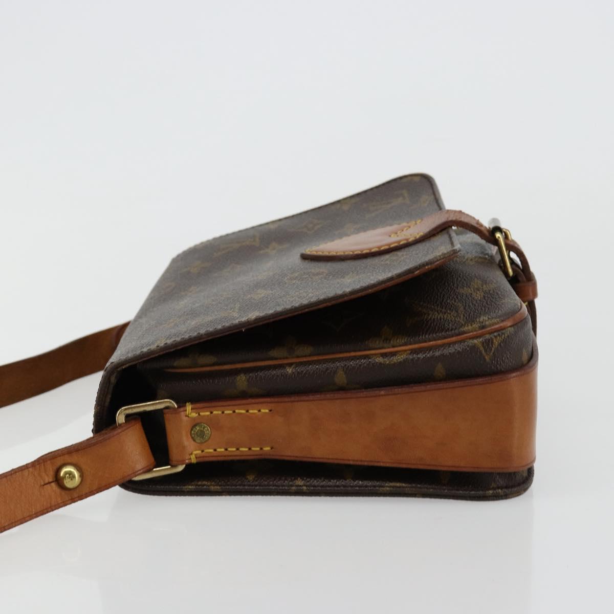 LOUIS VUITTON Monogram Cartouchiere MM Shoulder Bag M51253 LV Auth bs35264