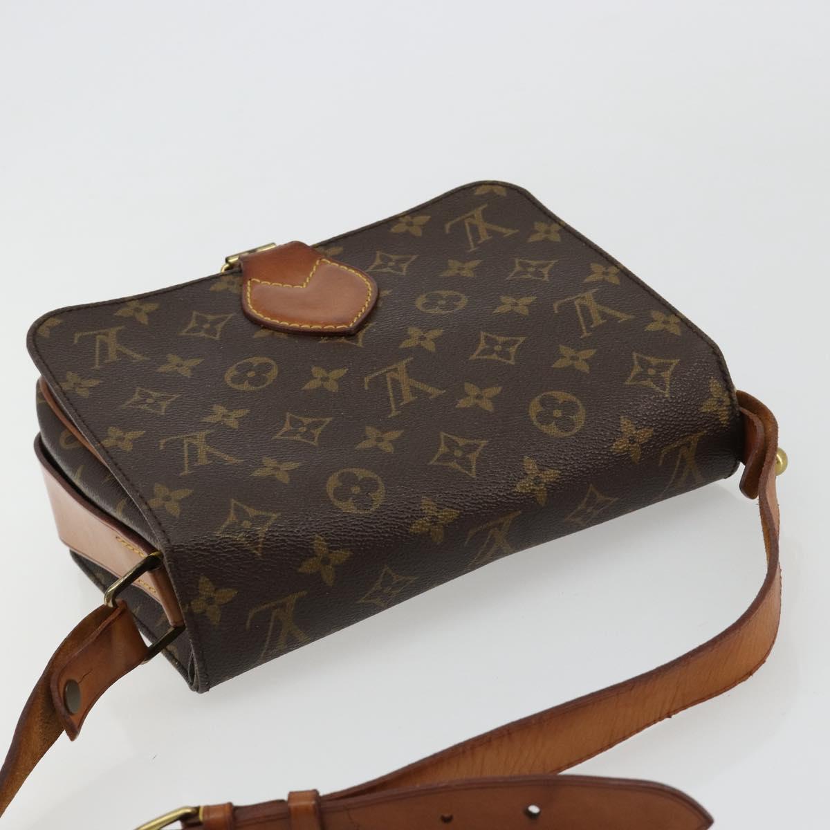 LOUIS VUITTON Monogram Cartouchiere MM Shoulder Bag M51253 LV Auth bs35264