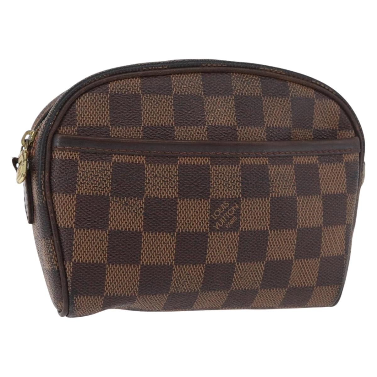 LOUIS VUITTON Damier Ebene Pochette Ipanema Shoulder Bag N51296 LV Auth bs35266