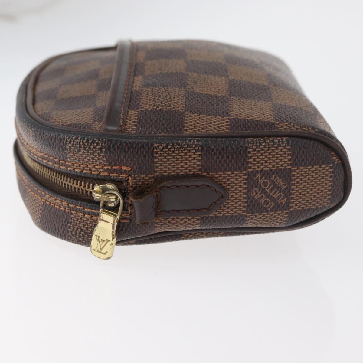 LOUIS VUITTON Damier Ebene Pochette Ipanema Shoulder Bag N51296 LV Auth bs35266