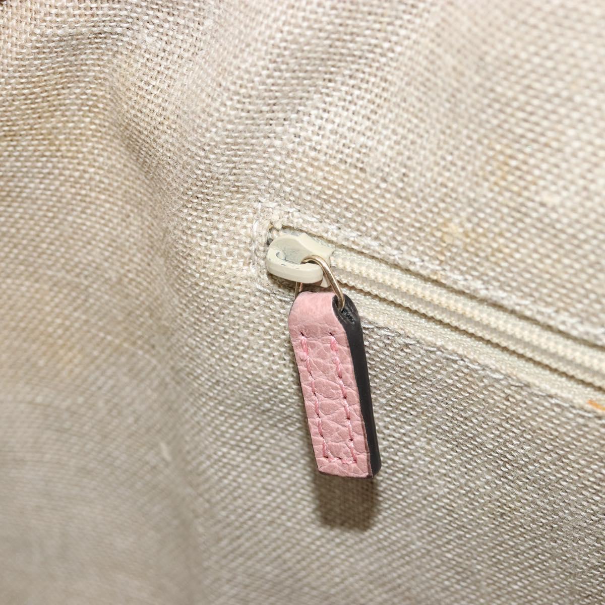 GUCCI Hand Bag Leather 2way Pink Gold 449651 Auth bs35273A