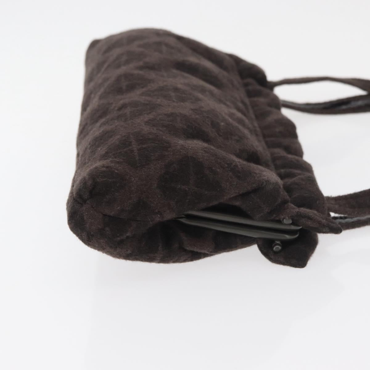 BOTTEGA VENETA Shoulder Bag Cotton Brown Auth bs35278
