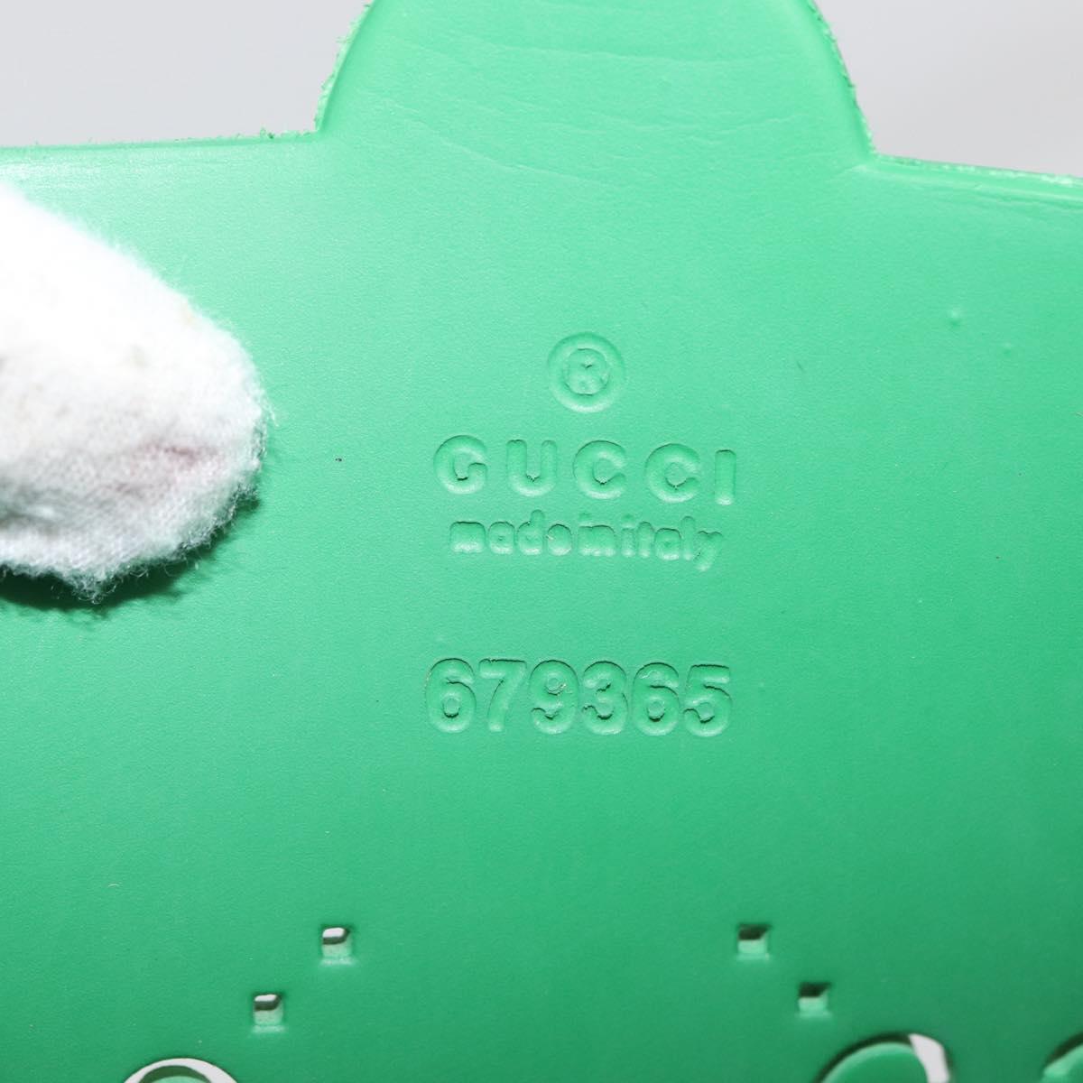 GUCCI GG Children's Tote Bag Rubber Green 679365 Auth bs35286A