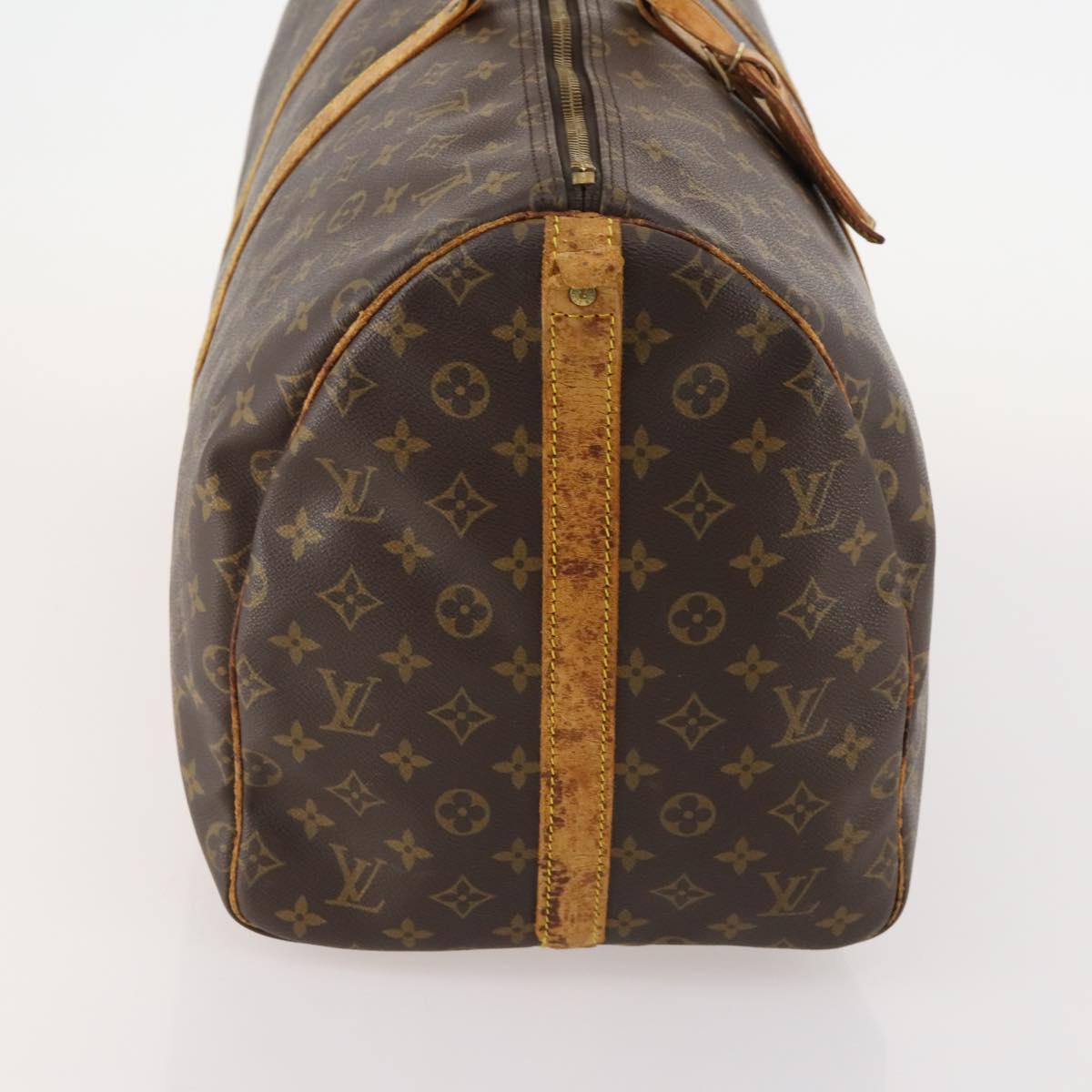 LOUIS VUITTON Monogram Keepall Bandouliere55 Boston Bag M41414 LV Auth bs35314