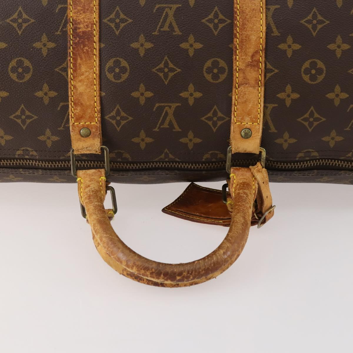 LOUIS VUITTON Monogram Keepall Bandouliere55 Boston Bag M41414 LV Auth bs35314