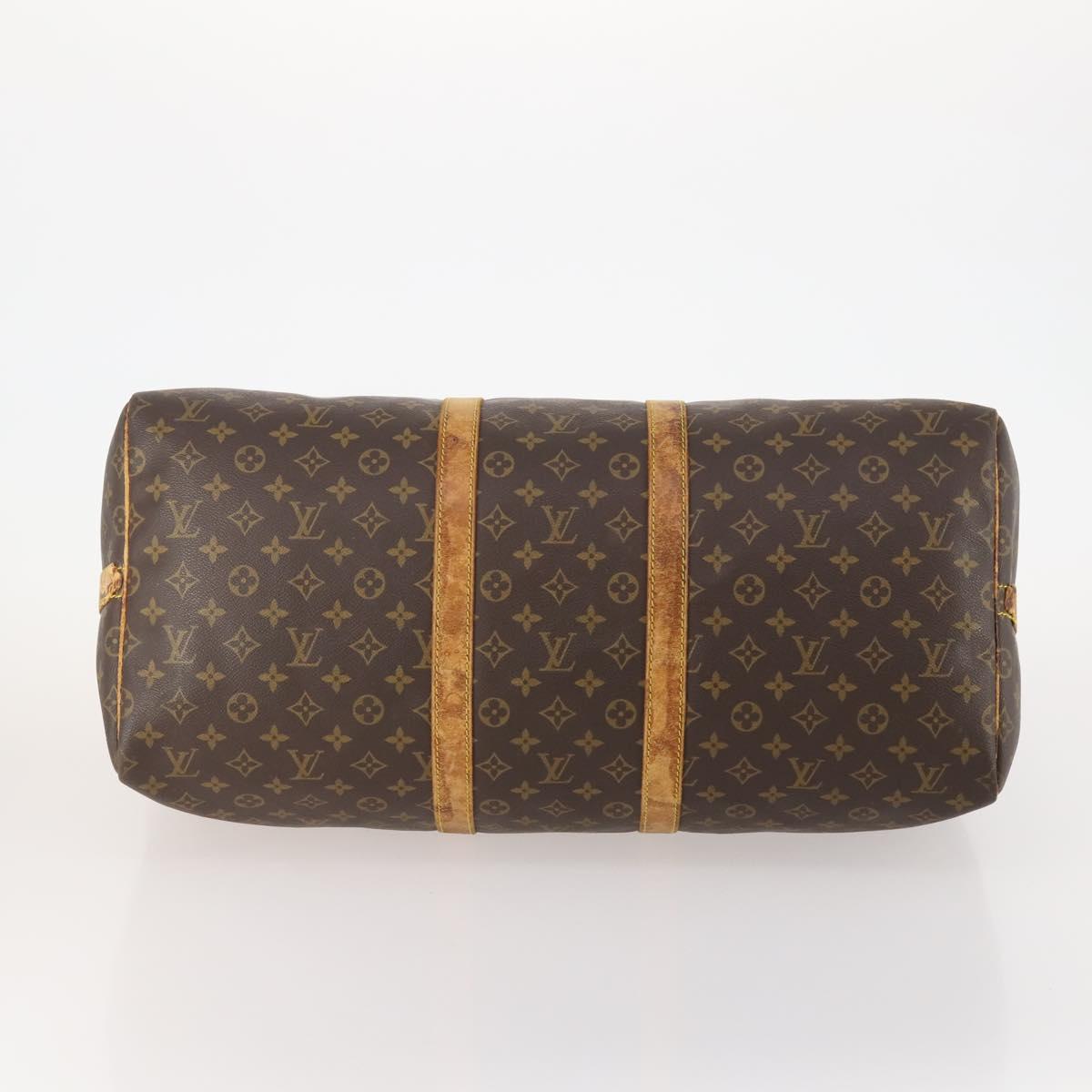 LOUIS VUITTON Monogram Keepall Bandouliere55 Boston Bag M41414 LV Auth bs35314