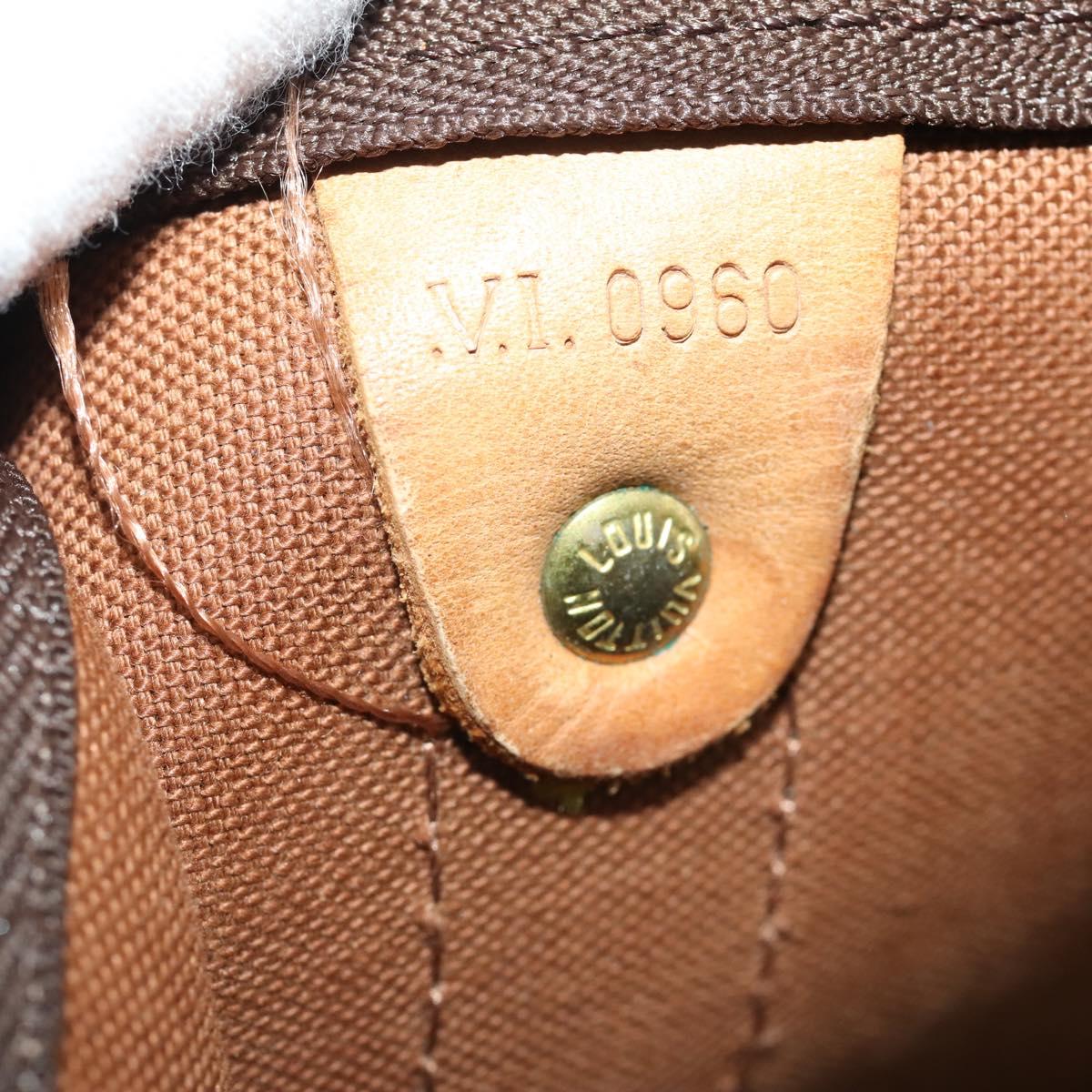 LOUIS VUITTON Monogram Keepall Bandouliere 50 Boston Bag M41416 LV Auth bs35315