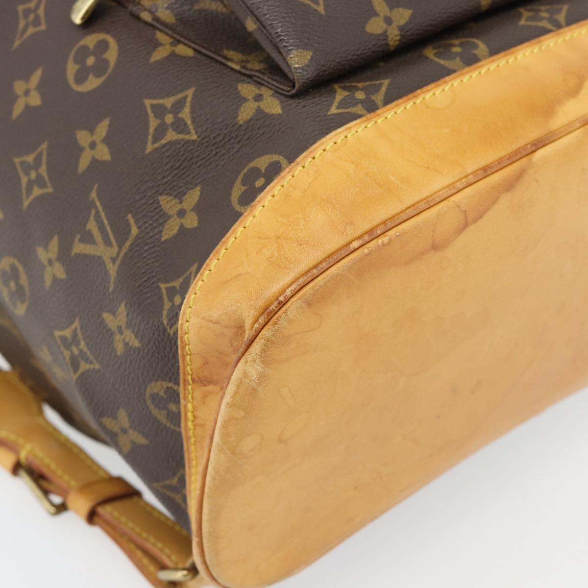 LOUIS VUITTON Monogram Montsouris GM Backpack M51135 LV Auth bs35317