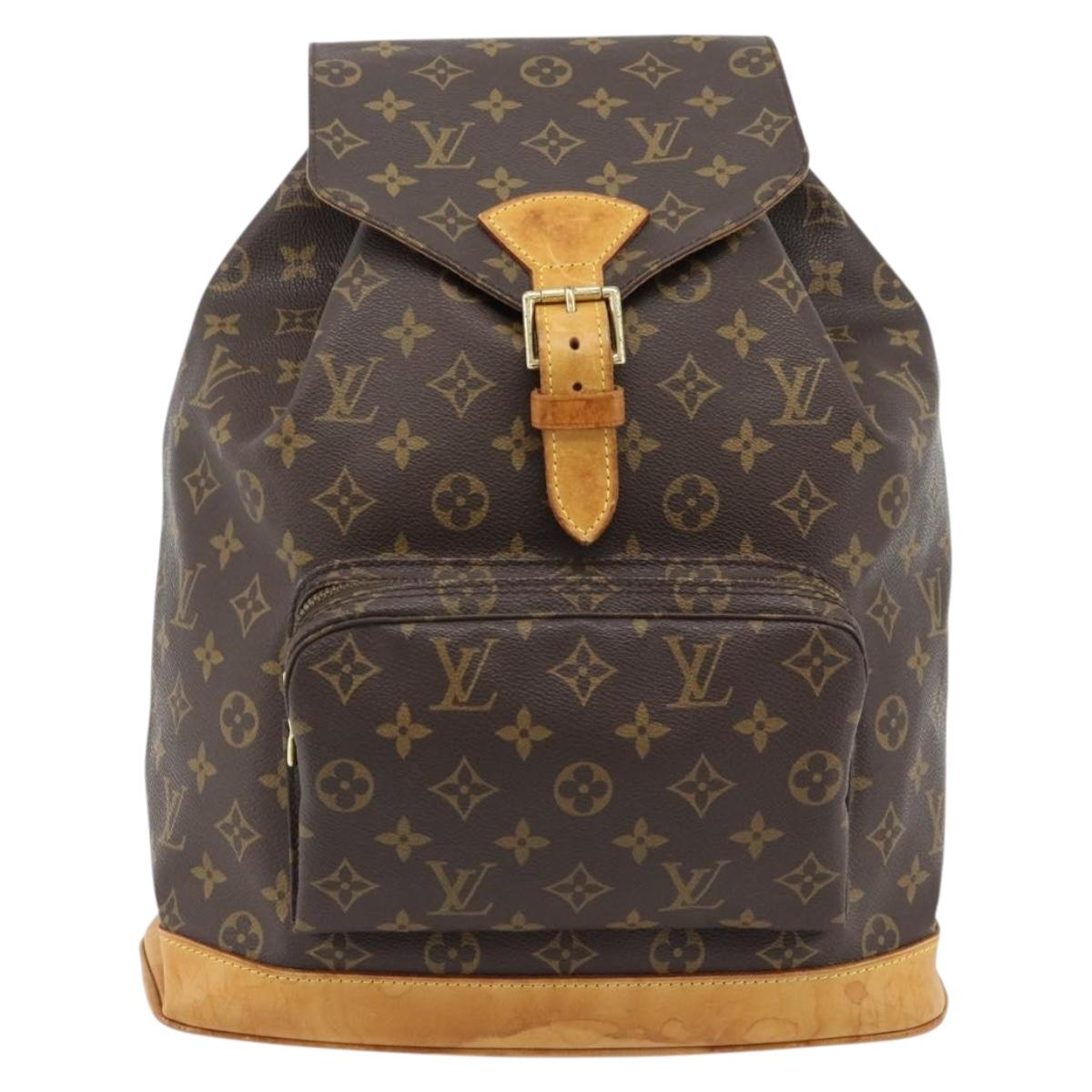 LOUIS VUITTON Monogram Montsouris GM Backpack M51135 LV Auth bs35317
