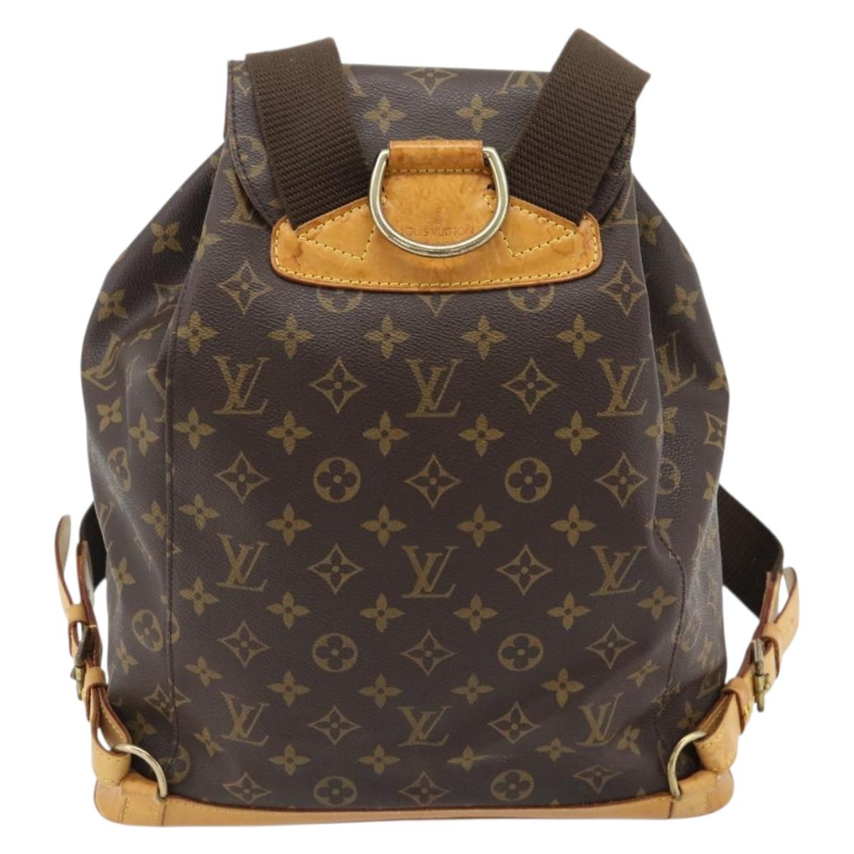 LOUIS VUITTON Monogram Montsouris GM Backpack M51135 LV Auth bs35317