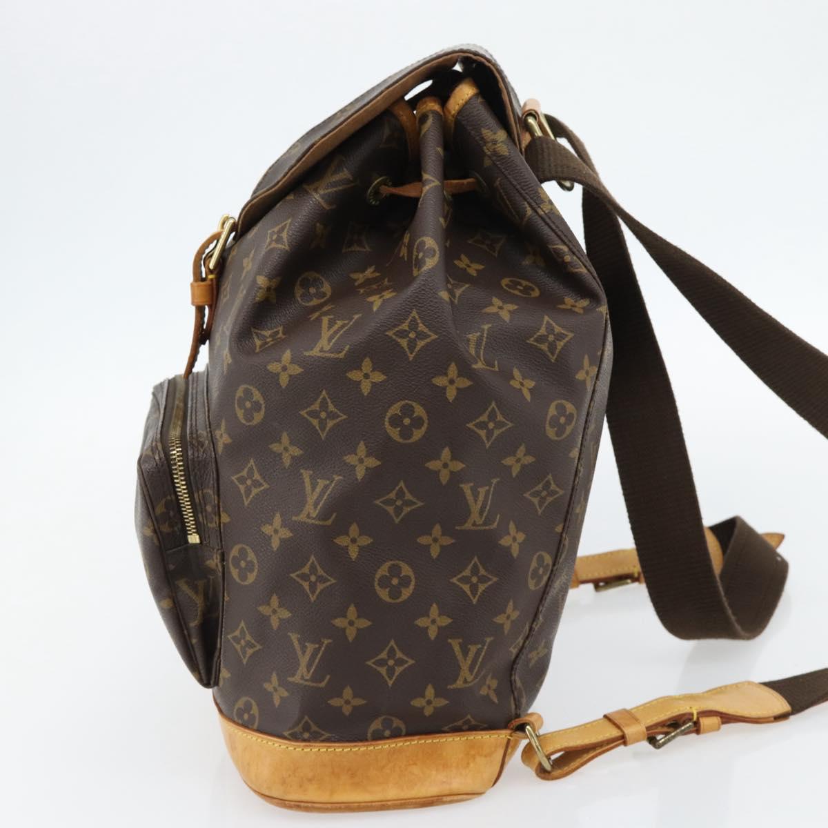 LOUIS VUITTON Monogram Montsouris GM Backpack M51135 LV Auth bs35317