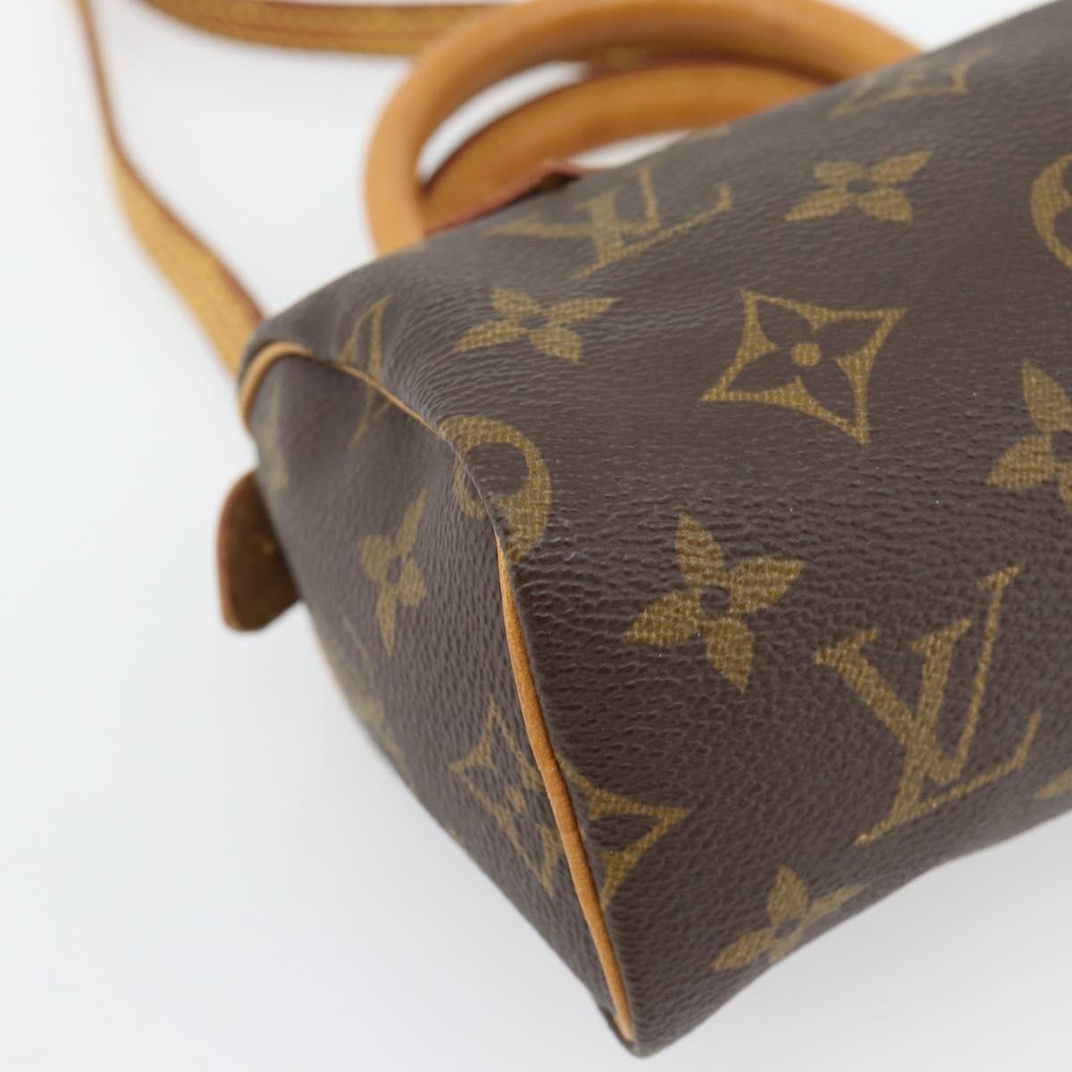 LOUIS VUITTON Monogram Mini Speedy Hand Bag M41534 LV Auth bs35320